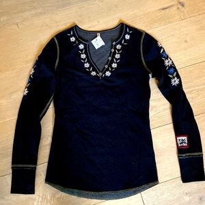 Hand beaded Henley for Aspen lovers!